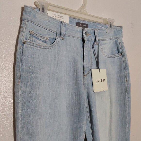 NWT! DL1961 Florence Mid-Rise Instasculpt Skinny Ankle Jean Light Wash - 27 (4) - Picture 3 of 12